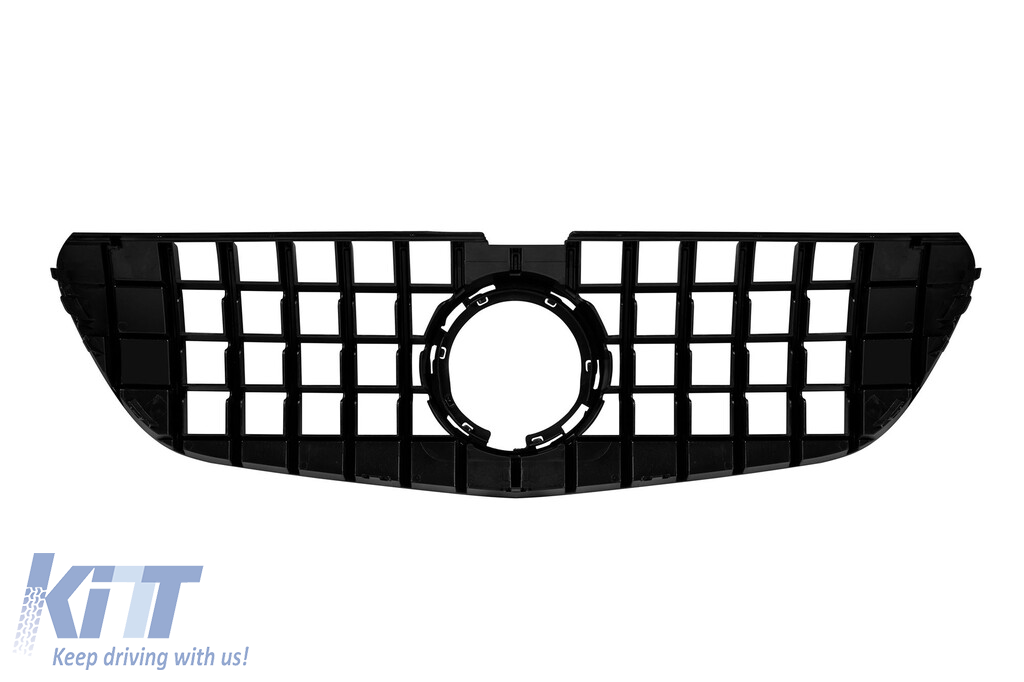 Grilă tip GT crom/neagră potrivită pentru Mercedes Vito W447 2020-2023 Performance AutoTuning
