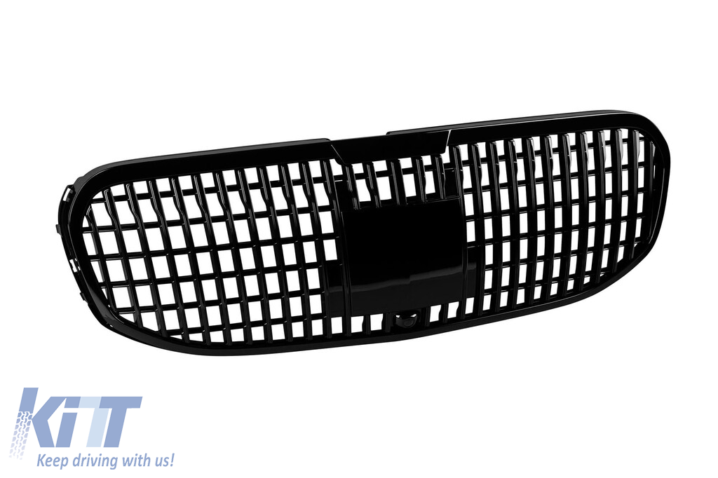 Grilaj de lac negru tip Maybach potrivit pentru Mercedes GLS X167 după 2021 pentru modelul cu Distronic Performance AutoTuning