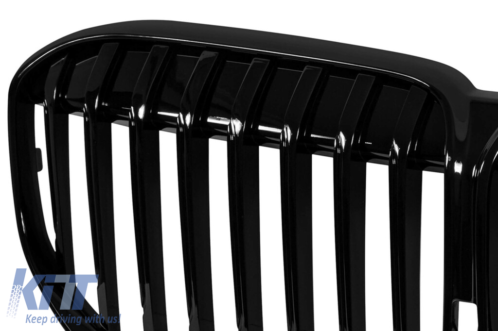 Grile rinichi cu nervuri unice vopsite în negru, potrivite pentru BMW Seria 7 G11, G12 după 2020 Performance AutoTuning