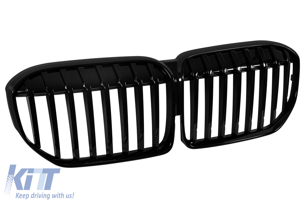 Grile rinichi cu nervuri unice vopsite în negru, potrivite pentru BMW Seria 7 G11, G12 după 2020 Performance AutoTuning
