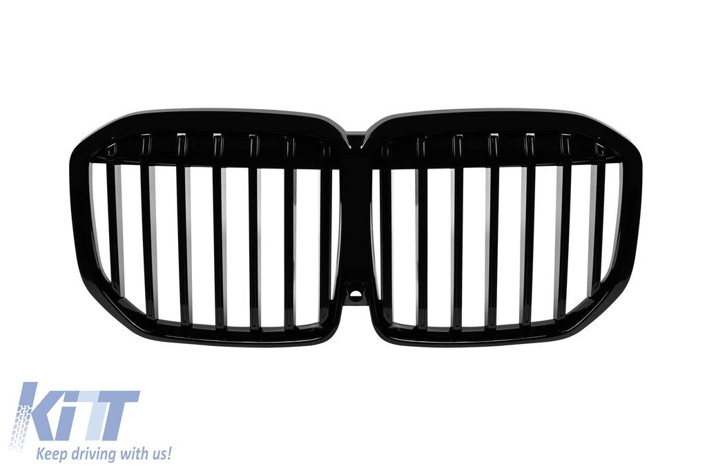 Grile rinichi cu nervuri unice vopsite în negru, potrivite pentru BMW X7 G07 după 2023 Performance AutoTuning