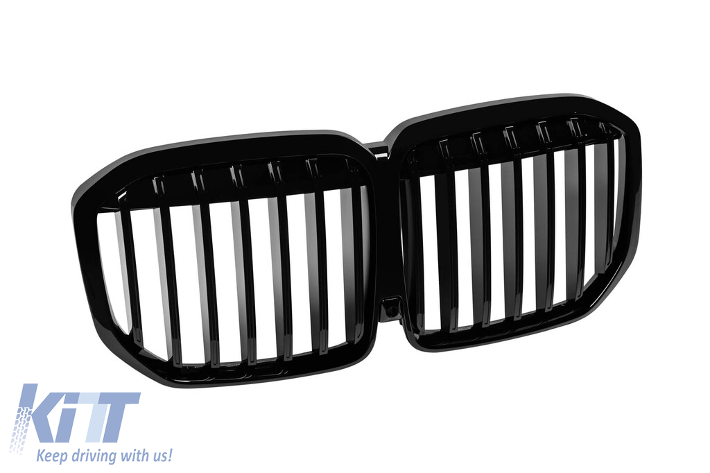 Grile rinichi cu nervuri unice vopsite în negru, potrivite pentru BMW X7 G07 după 2023 Performance AutoTuning