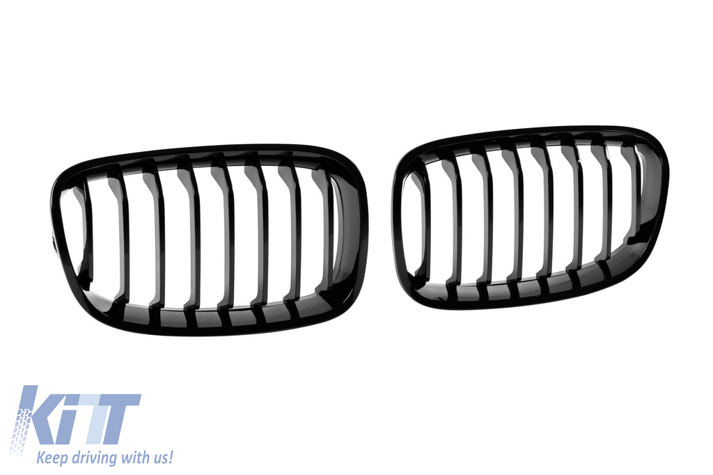 Răcitoare cu nervuri unice vopsite în negru, potrivite pentru BMW Seria 1 F20 cu 5 uși, F21 cu 3 uși 2011-2015 Performance AutoTuning