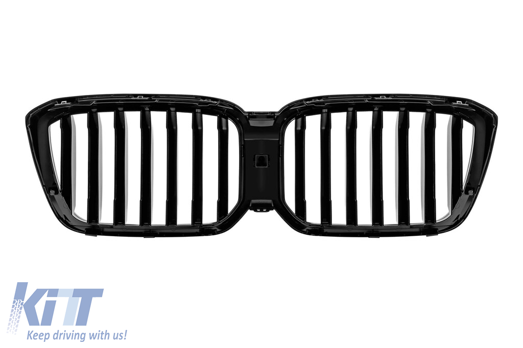 Răcitori cu nervuri simple potrivite pentru BMW X3 G01 2021-2024, lac negru Performance AutoTuning