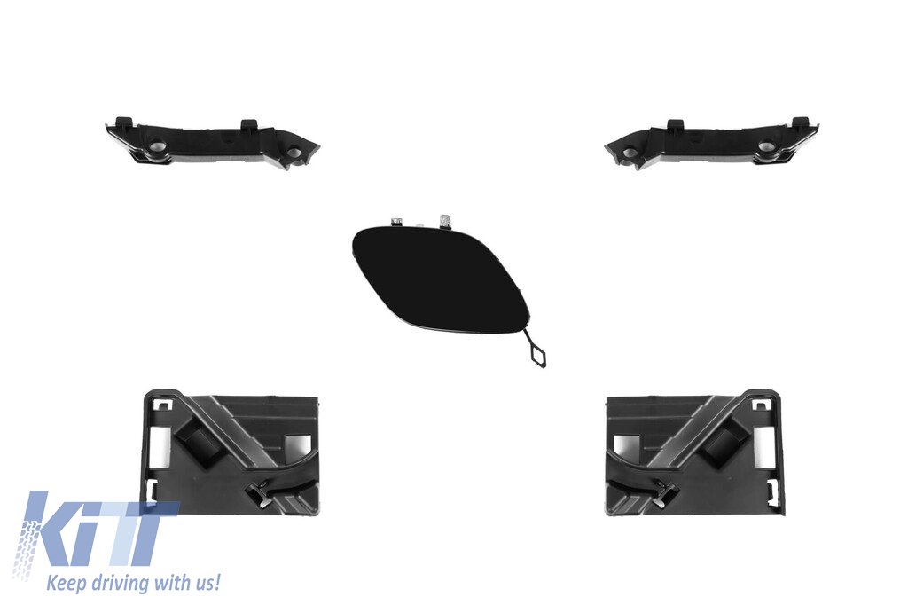 Bumper frontal A Design Line potrivit pentru Mercedes C-Class W205 sedan, S205 break 2013-2018 cu grilaj GT crom/negru Performance AutoTuning