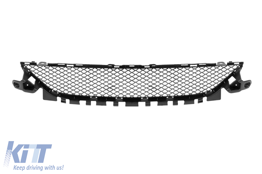 Bumper frontal A Design Line potrivit pentru Mercedes C-Class W205 sedan, S205 break 2013-2018 cu grilaj GT crom/negru Performance AutoTuning