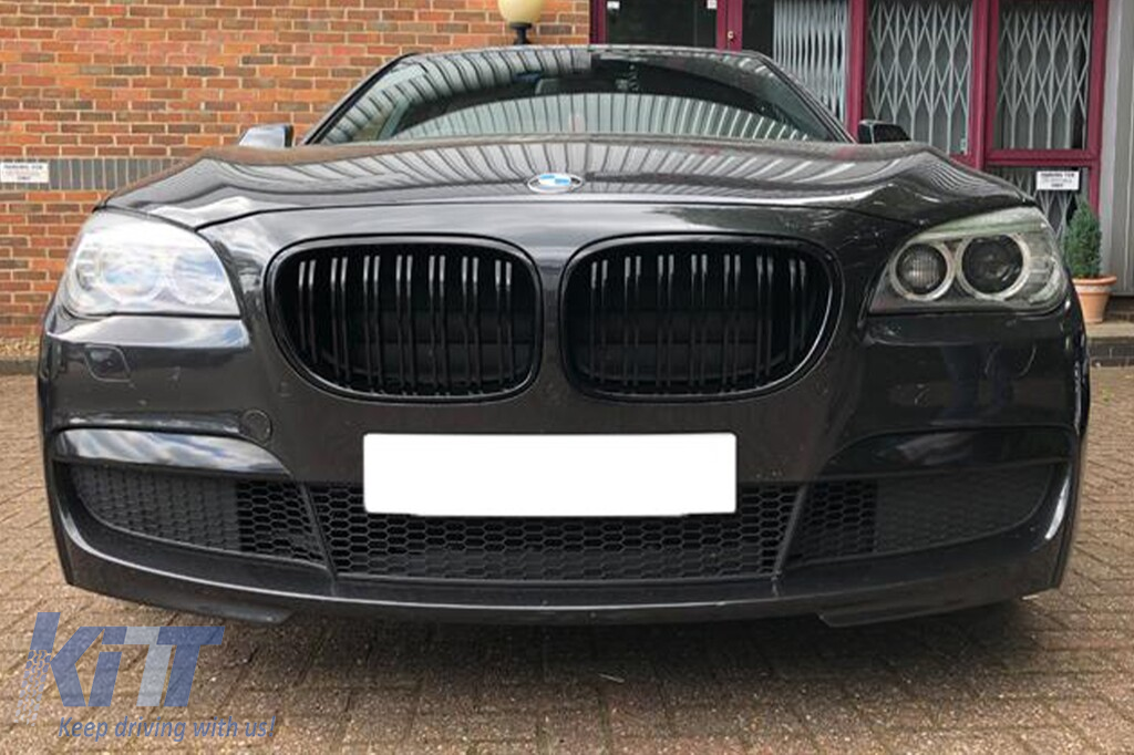 Grile rinichi negre potrivite pentru BMW Seria 7 F01 cu ampatament scurt, F02 cu ampatament lung 2008-2015 Performance AutoTuning