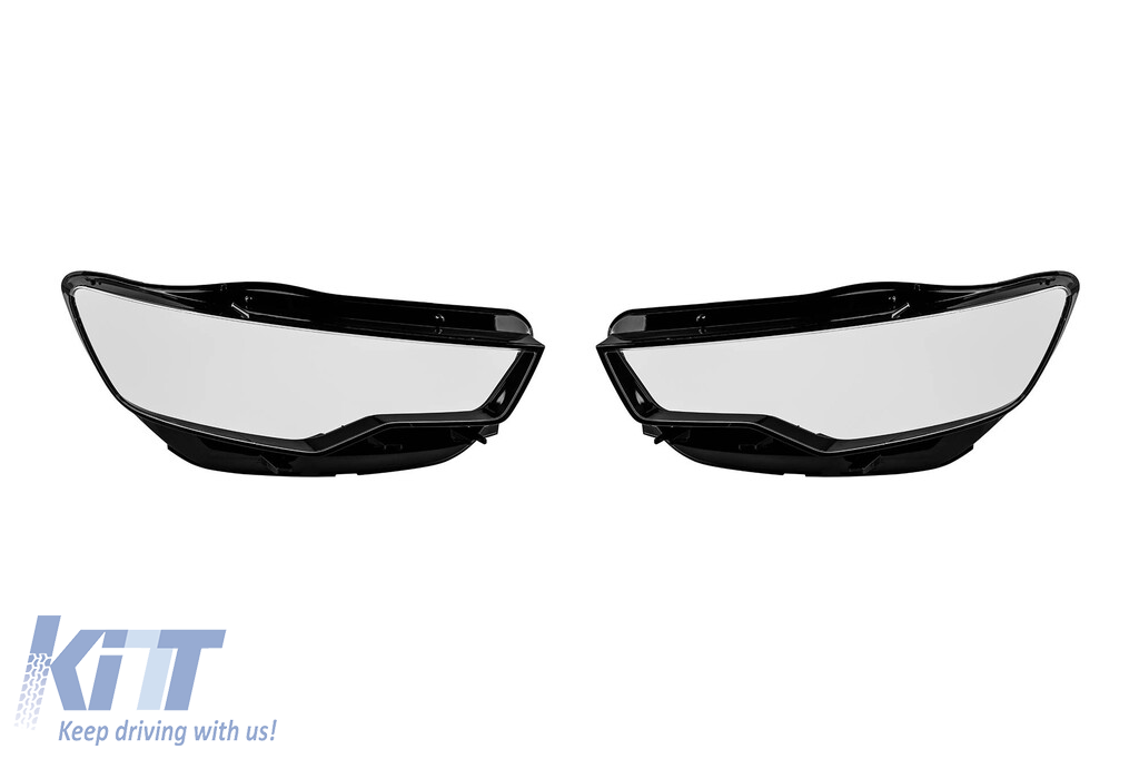 Set de sticlă pentru faruri potrivit pentru Audi A6 C7 2011-2015, stânga și dreapta Performance AutoTuning