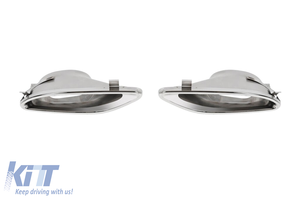 Spoiler spate A Design Line potrivit pentru Mercedes E-Class W212 Sedan 2012-2016 cu ieșiri de evacuare cromate Performance AutoTuning