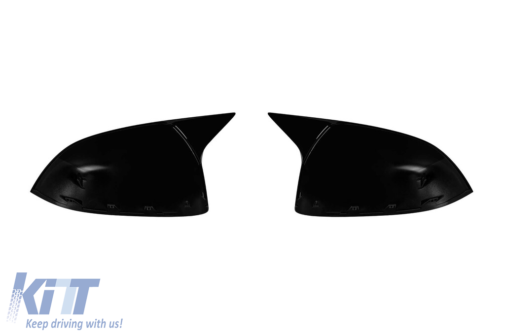 Capace tip M pentru oglinzi potrivite pentru BMW X3 G01, X4 G02, X5 G05, X6 G06, X7 G07 după 2018, lac negru Performance AutoTuning