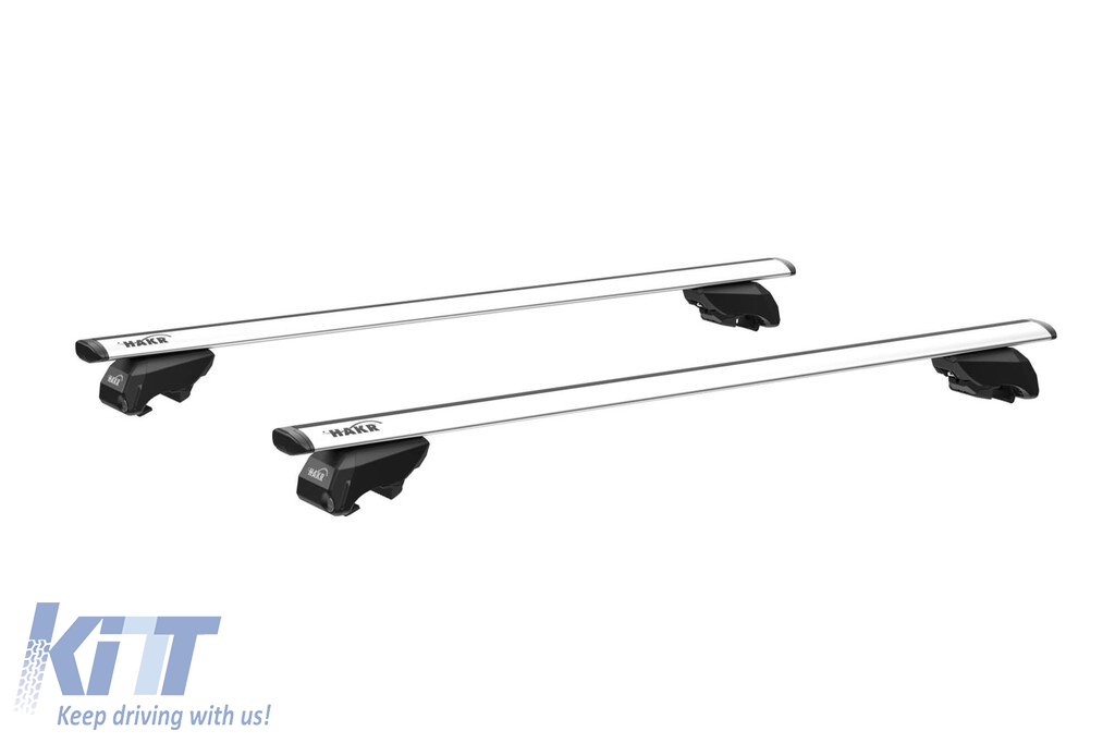 Set de bare transversale aerodinamice Hakr AERO Wing, potrivit pentru mașini cu bare longitudinale integrate de 127cm. Performance AutoTuning