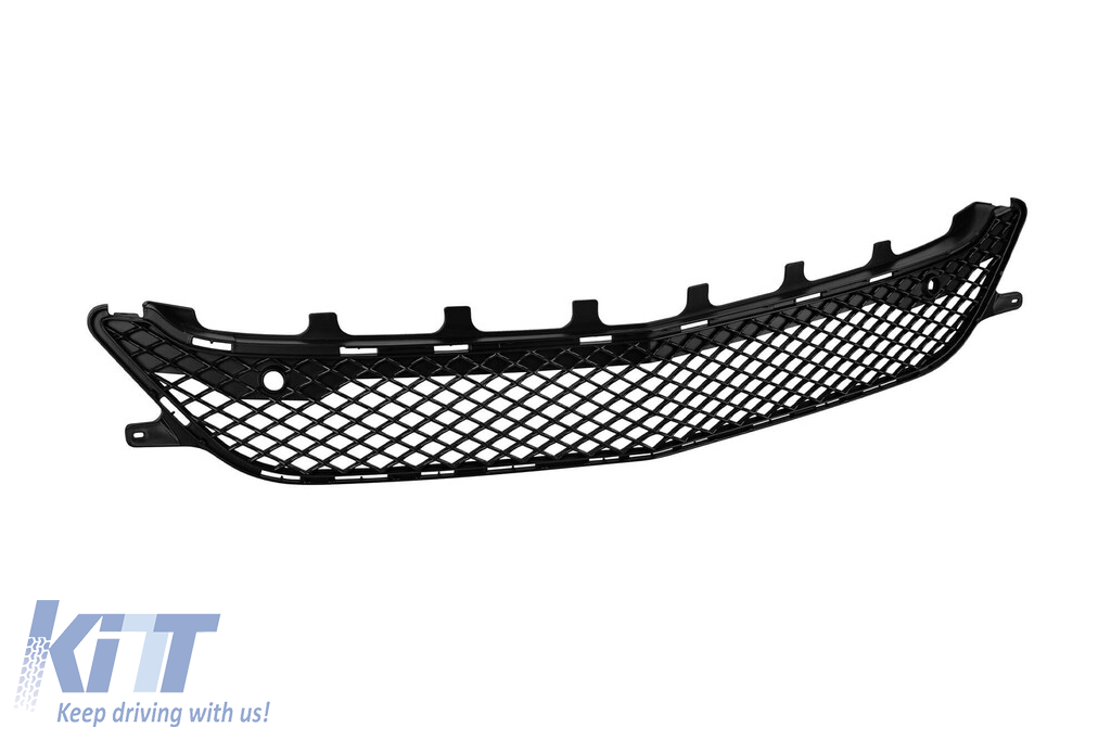 Set grilă crom/negru tip GT și grilă centrală potrivită pentru Mercedes CLS C218 2011-2014 echipat cu bara de protecție standard Performance AutoTuning