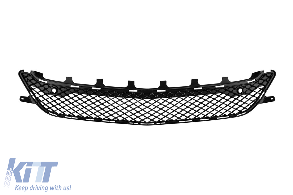 Set grilă crom/negru tip GT și grilă centrală potrivită pentru Mercedes CLS C218 2011-2014 echipat cu bara de protecție standard Performance AutoTuning