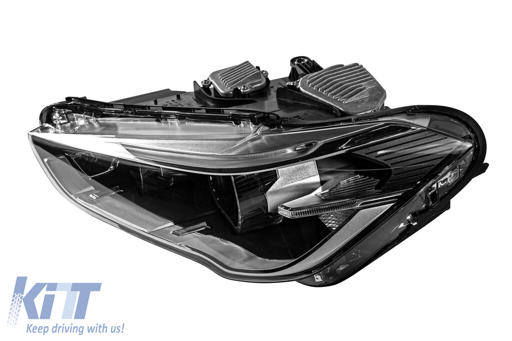 Kit de faruri LED de tuning potrivit pentru BMW X1 F48 după 2015, cu bază neagră, pentru modelul cu faruri halogen Performance AutoTuning