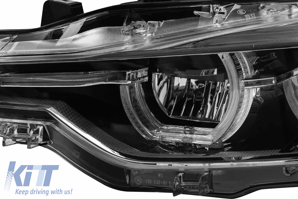 Set de faruri LED tip LCI potrivit pentru BMW Seria 3 F30 sedan, F31 touring 2013-2015 pentru modelele cu faruri xenon din fabrică Performance AutoTuning