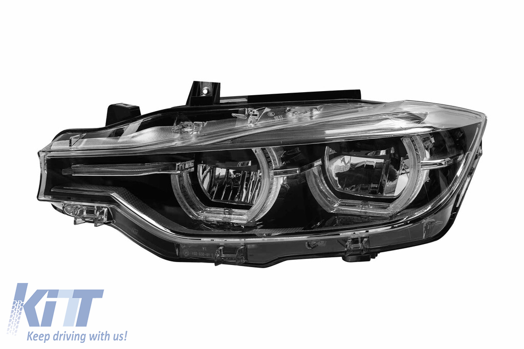 Set de faruri LED tip LCI potrivit pentru BMW Seria 3 F30 sedan, F31 touring 2013-2015 pentru modelele cu faruri xenon din fabrică Performance AutoTuning