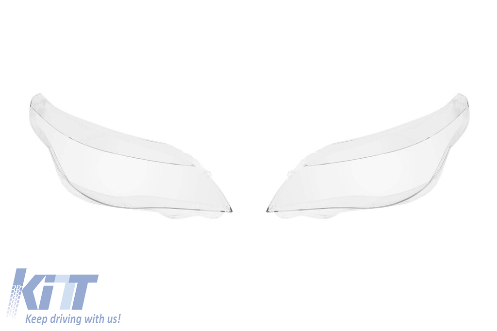 Set de sticlă pentru faruri potrivit pentru BMW Seria 5 E60 sedan, E61 touring 2007-2010, stânga și dreapta Performance AutoTuning