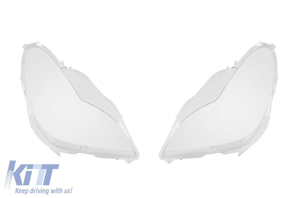 Set de sticlă pentru faruri potrivit pentru Mercedes CLS C219 2004-2010, stânga și dreapta Performance AutoTuning
