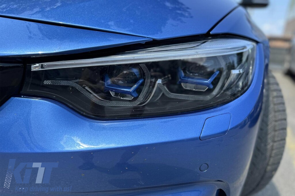 Set de faruri LED tip X-laser potrivit pentru BMW Seria 4 F32, F33, F36 2013-2016 pentru modelele cu faruri xenon din fabrică Performance AutoTuning