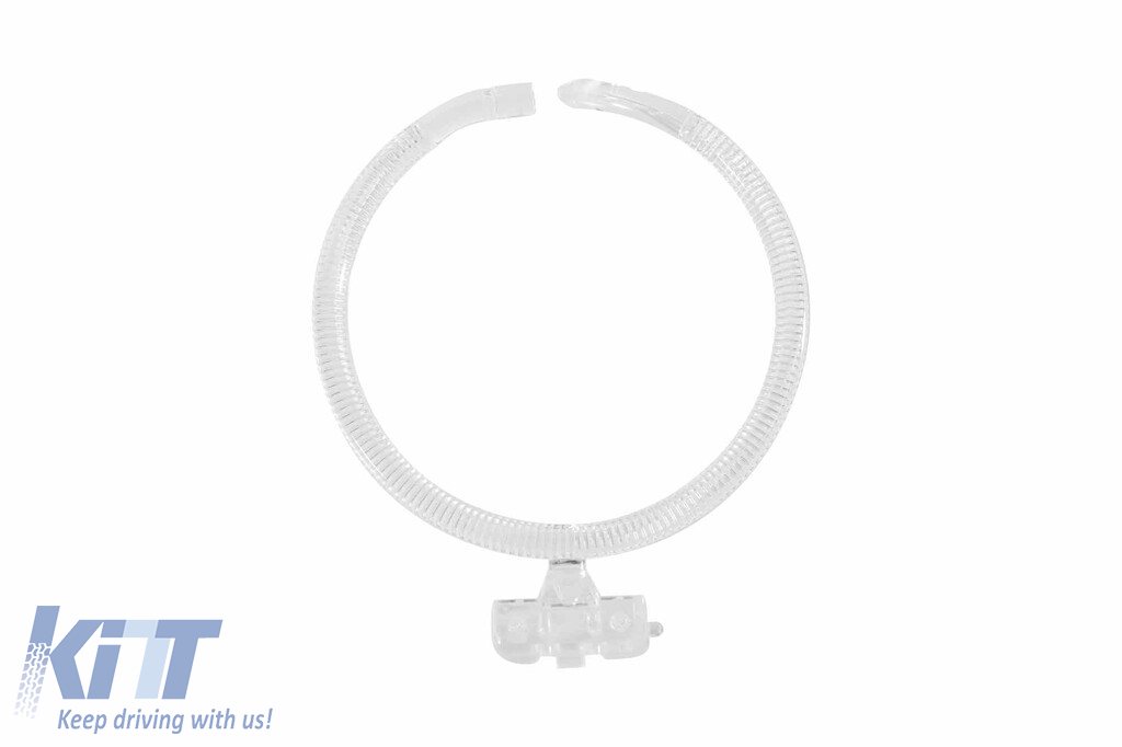 Set de ghiduri de lumină potrivit pentru inel mare pe BMW Seria 5 E60 sedan, E61 touring 2007-2010 pentru modelul cu faruri xenon, stânga și dreapta Performance AutoTuning