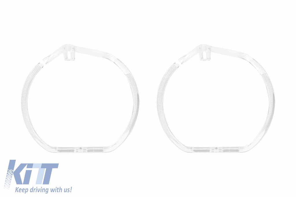Set de ghiduri de lumină potrivit pentru inel mic pe BMW X1 F48 2016-2020 pentru modelul cu faruri xenon, stânga și dreapta Performance AutoTuning