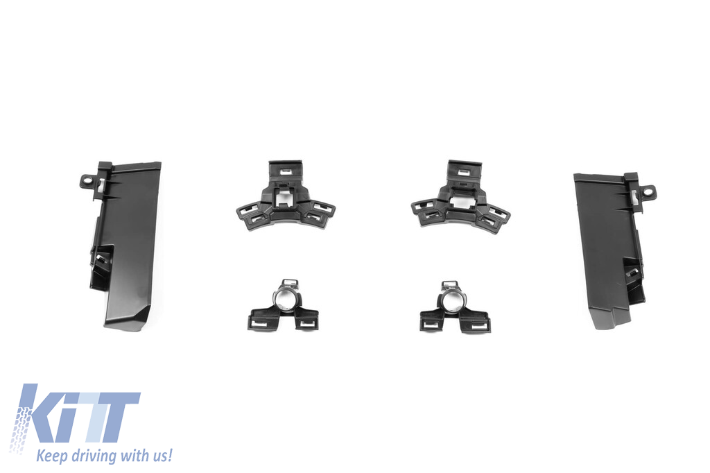 Un pachet de design tip GLE63 potrivit pentru Mercedes GLE SUV W167 2018-2023, cu elemente din lac negru, faruri LED și stopuri LED Performance AutoTuning
