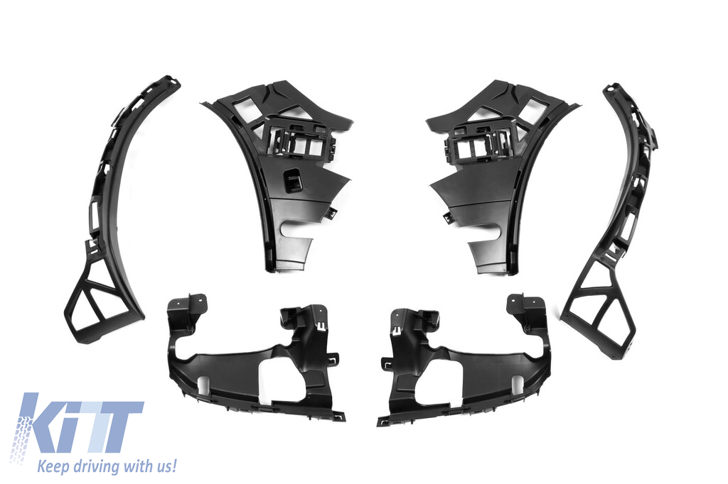 Un pachet de design tip GLE63 potrivit pentru Mercedes GLE SUV W167 2018-2023, cu elemente din lac negru, faruri LED și stopuri LED Performance AutoTuning