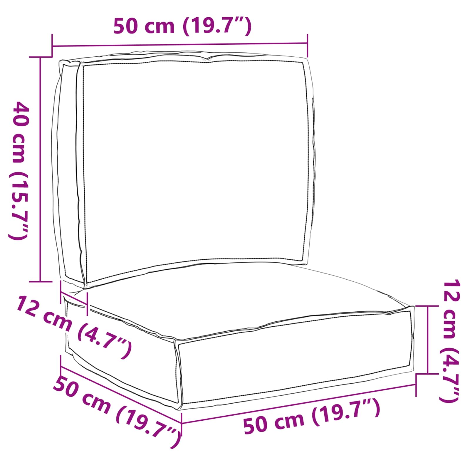 Set de perne pentru palet Floral 2 pcs Jungla tropicală GartenMobel Dekor