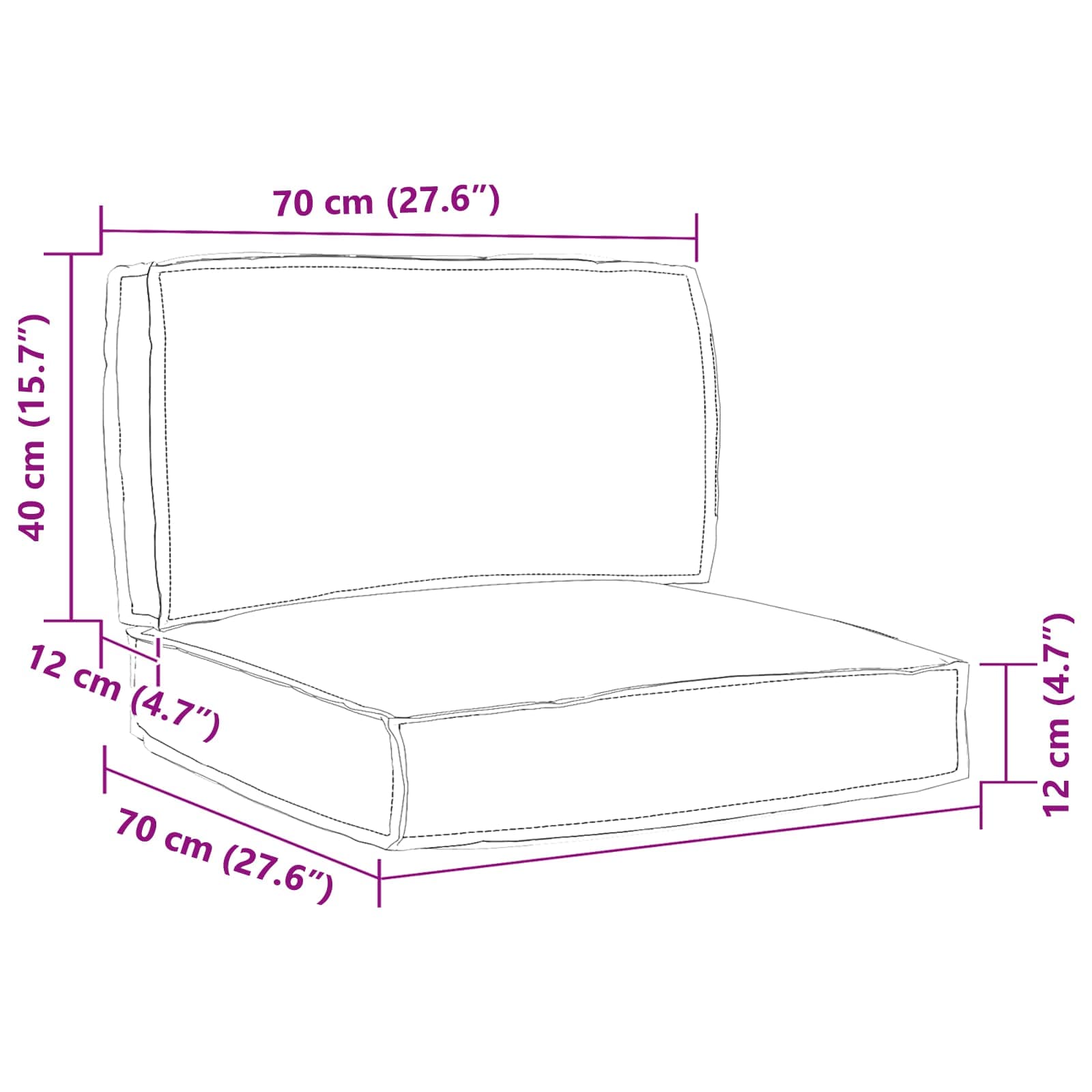 Set de perne pentru palet Floral 2 pcs Model Frunză Verde GartenMobel Dekor