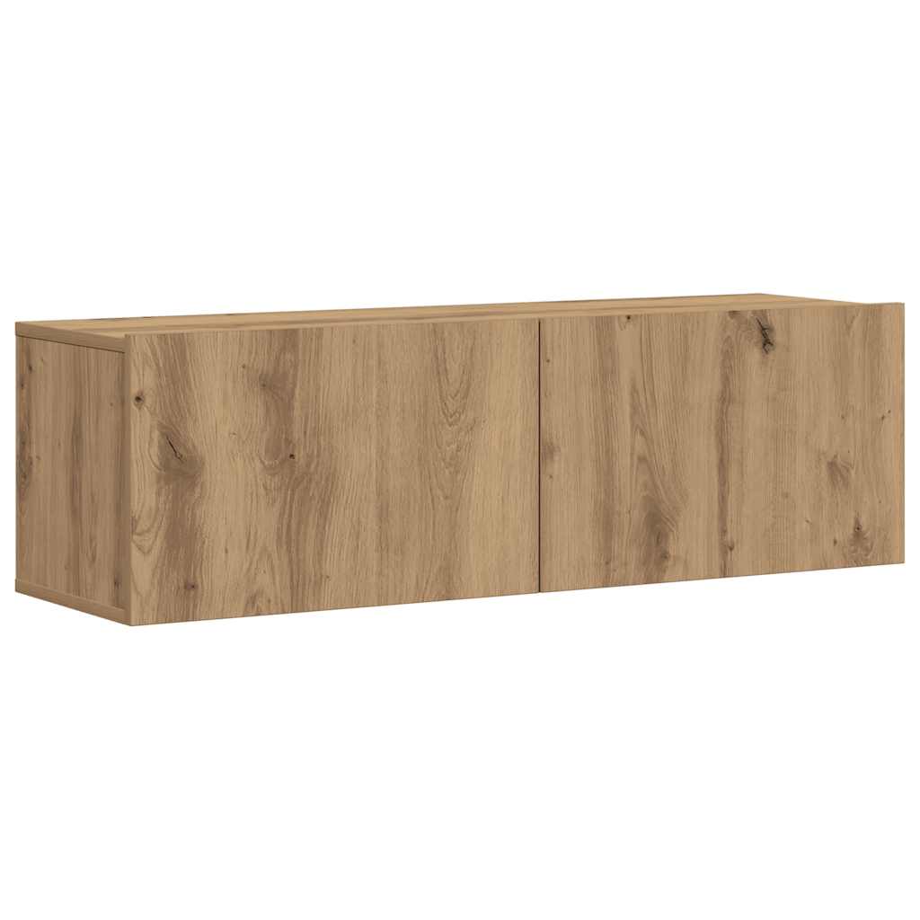 Set dulap TV 7 piese montat pe perete Stejar artizanal GartenMobel Dekor