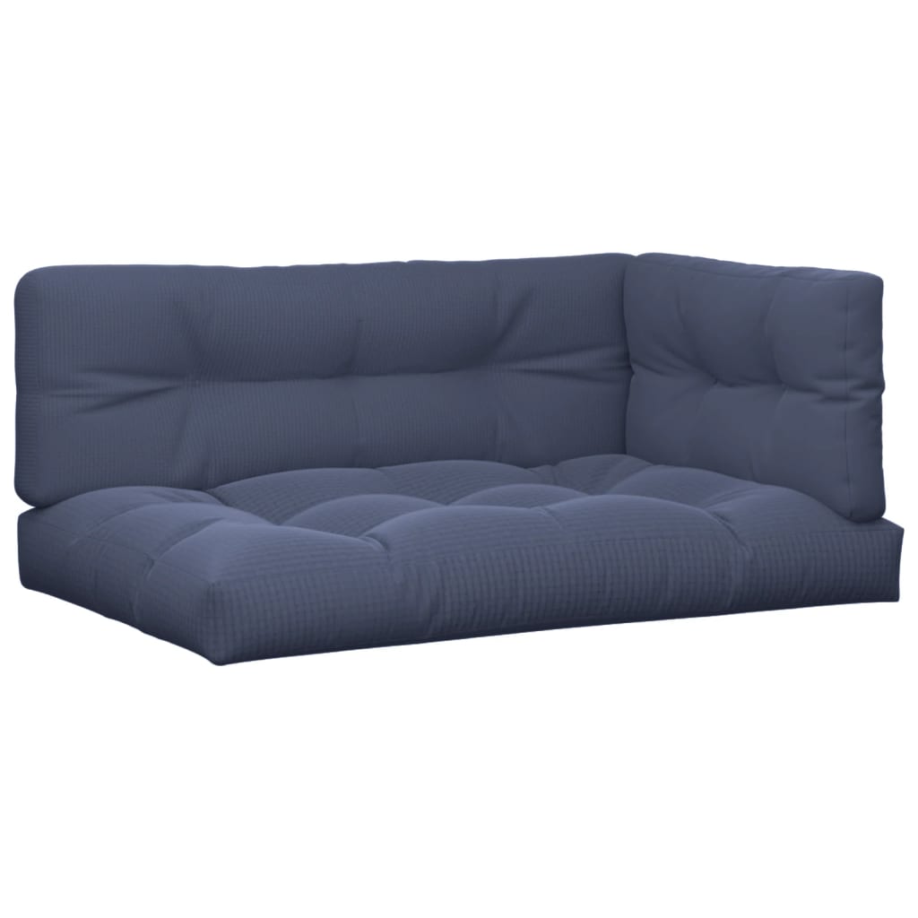 Perne de paleți, 3 buc., bleumarin, material textil GartenMobel Dekor