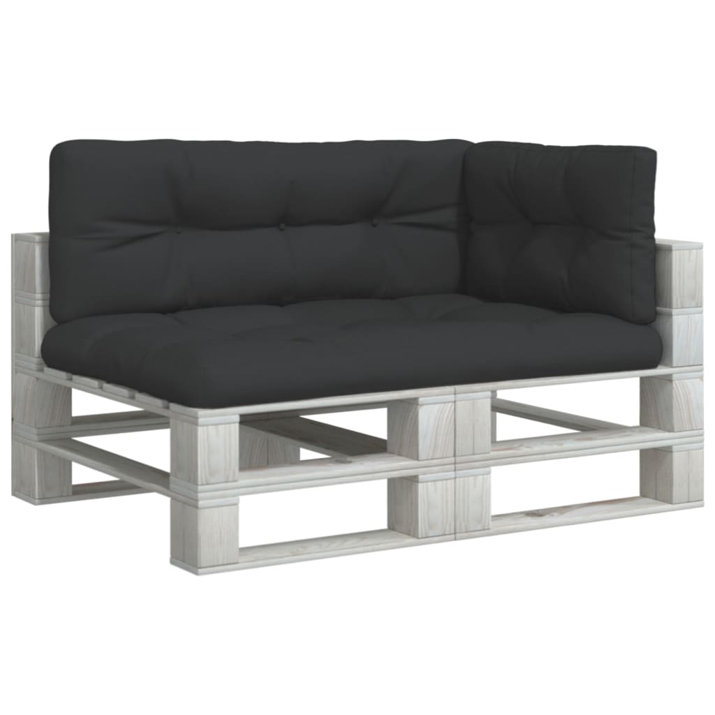 Perne de paleți, 3 buc., negru, material textil GartenMobel Dekor