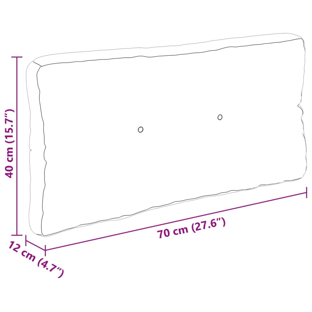 Perne de paleți, 7 buc. roșu, material textil GartenMobel Dekor