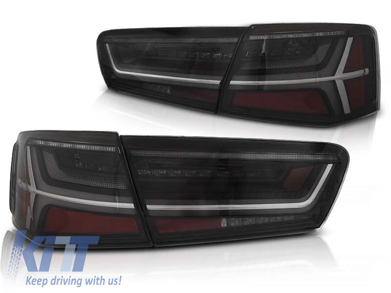 Set de stopuri LED de tuning potrivit pentru Audi A6 C7 2011-2014 fumurii, stânga și dreapta Performance AutoTuning