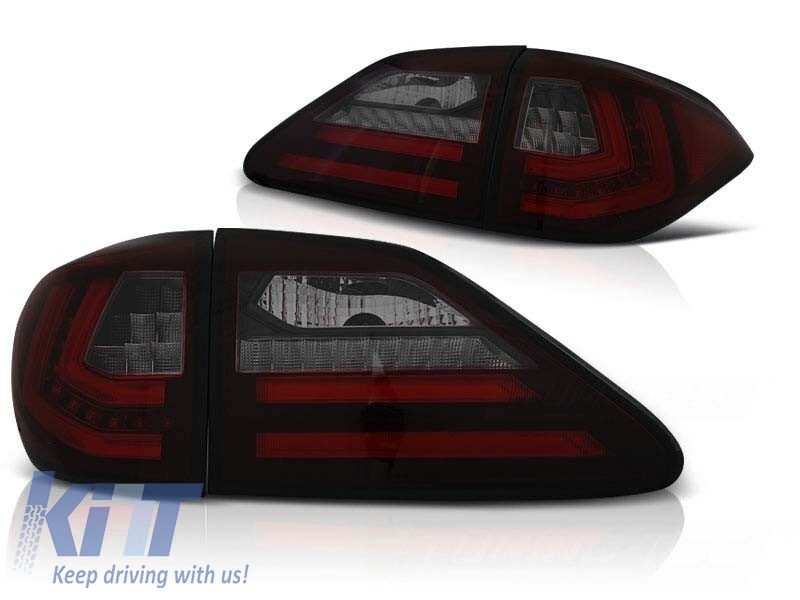 Set de stopuri LED de tuning potrivit pentru Lexus RX III 350 2009-2012 roșu/întunecat, stânga și dreapta Performance AutoTuning
