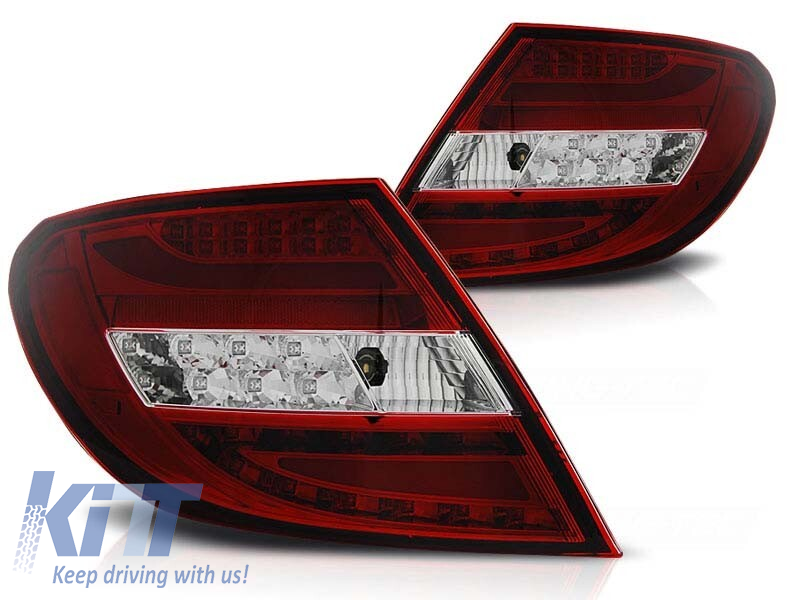 Set de stopuri LED de tuning potrivit pentru Mercedes C-Class W204 2007-2010 sedan, stânga și dreapta Performance AutoTuning