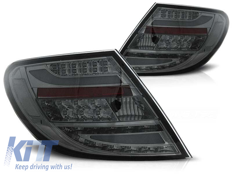 Set de stopuri LED de tuning potrivit pentru Mercedes C-Class W204 2007-2010 sedan, stânga și dreapta Performance AutoTuning