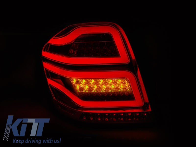 Set de stopuri LED de tuning potrivit pentru Mercedes ML W164 2005-2008 fumurii, 5 pini, stânga și dreapta Performance AutoTuning