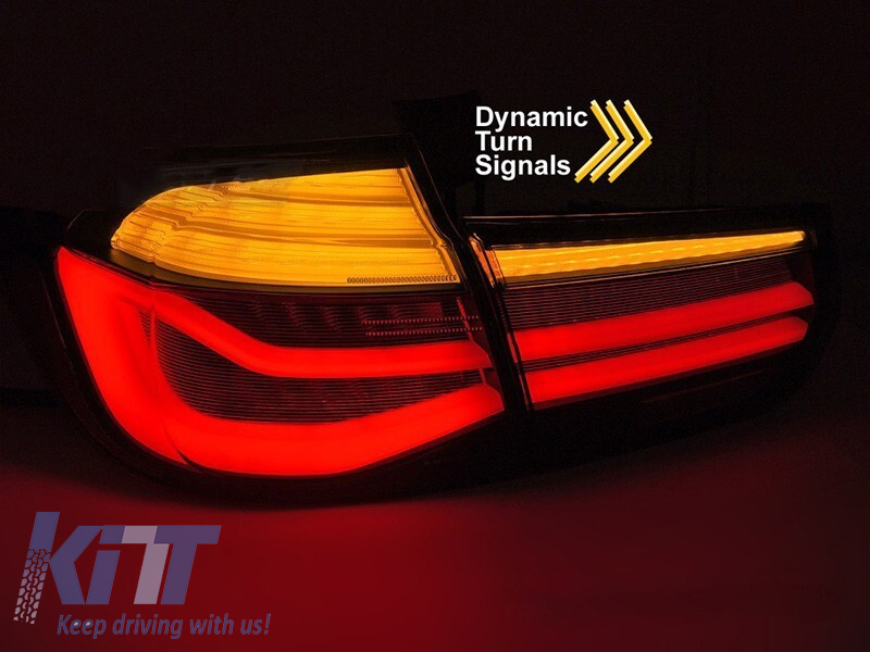 Set de stopuri LED potrivit pentru BMW Seria 3 F31 Touring 2011-2018 cu semnalizatoare dinamice, bază fumurie, stânga și dreapta Performance AutoTuning