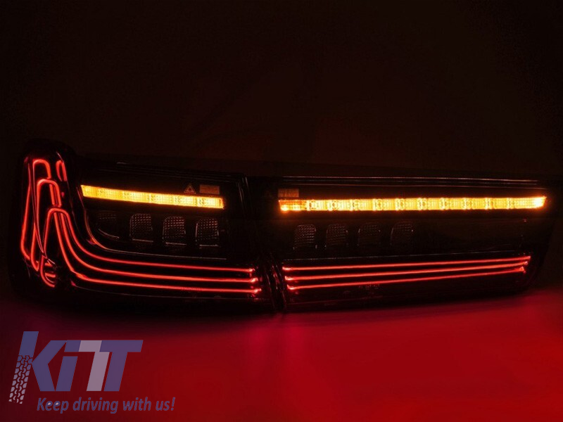Set de stopuri LED potrivit pentru BMW Seria 3 G20 sedan 2019-2022, cu bază fumurie, stânga și dreapta Performance AutoTuning