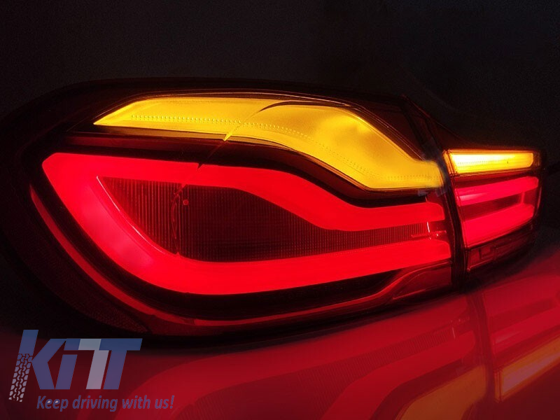 Set de stopuri LED potrivit pentru BMW Seria 4 F32 Coupe, F33 Cabriolet, F36 Gran Coupe 2013-2016, fumurii, stânga și dreapta Performance AutoTuning
