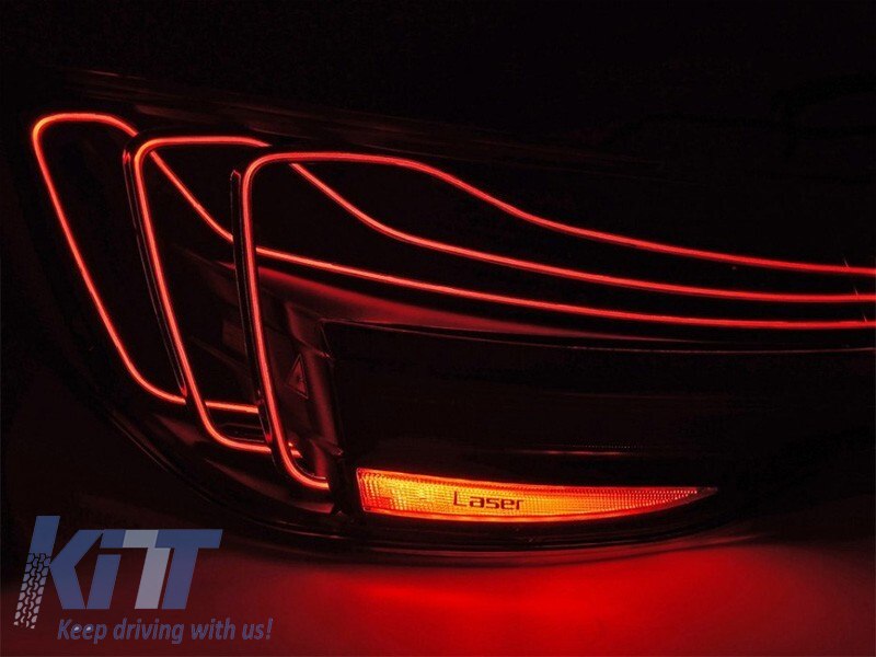 Set de stopuri LED potrivit pentru BMW Seria 4 G22 coupe, G23 cabrio după 2020, cu bază fumurie, stânga și dreapta Performance AutoTuning