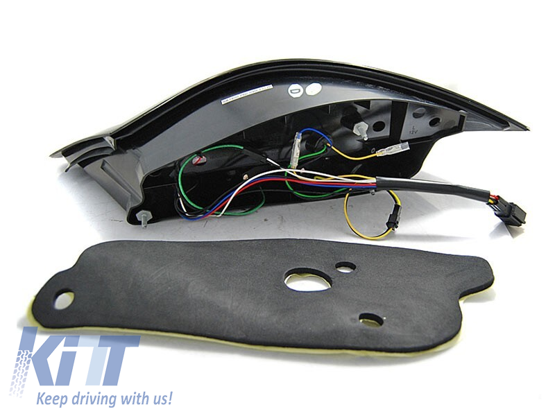 Set de stopuri LED potrivit pentru Porsche Boxer 978, Cayman 987C 2009-2012, bază neagră, stânga și dreapta Performance AutoTuning