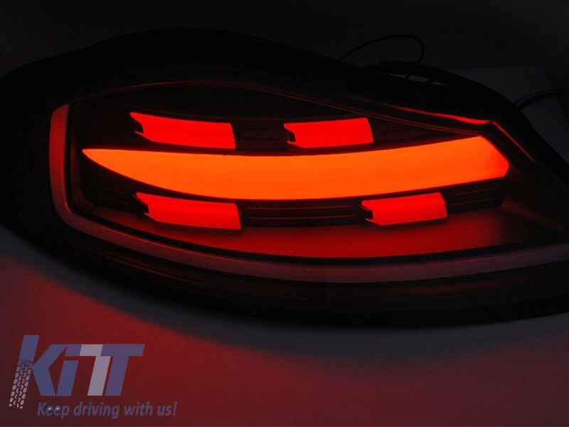 Set de stopuri LED potrivit pentru Porsche Boxster 986 1996-2004, bază neagră, stânga și dreapta Performance AutoTuning