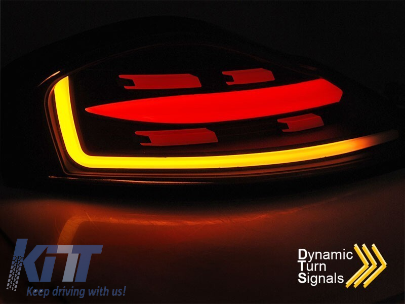 Set de stopuri LED potrivit pentru Porsche Boxster 986 1996-2004, bază neagră, stânga și dreapta Performance AutoTuning