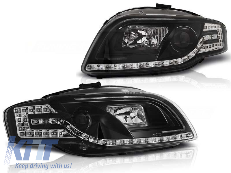 Kit de faruri de tuning cu lumini LED potrivit pentru Audi A4 B7 11.2004-03.2008 sedan/combinație/cabriolet, stânga și dreapta Performance AutoTuning