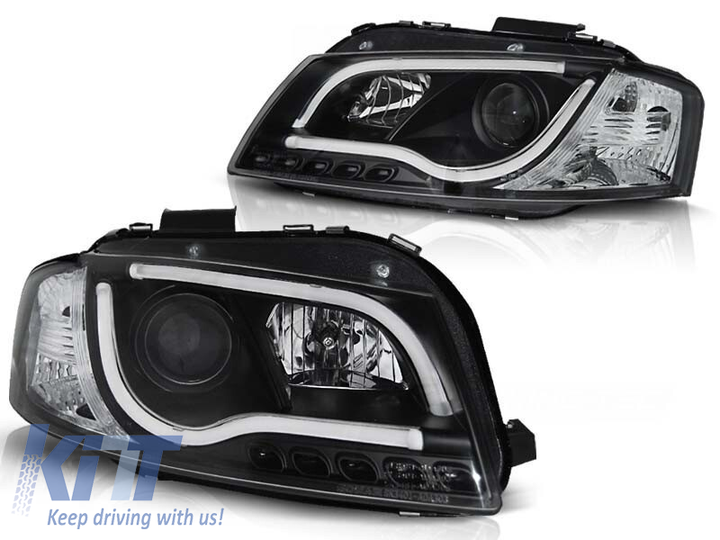 Kit de faruri tuning cu lumini LED potrivit pentru Audi A3 8P 05.2003-03.2008 3D/5D, stânga și dreapta Performance AutoTuning