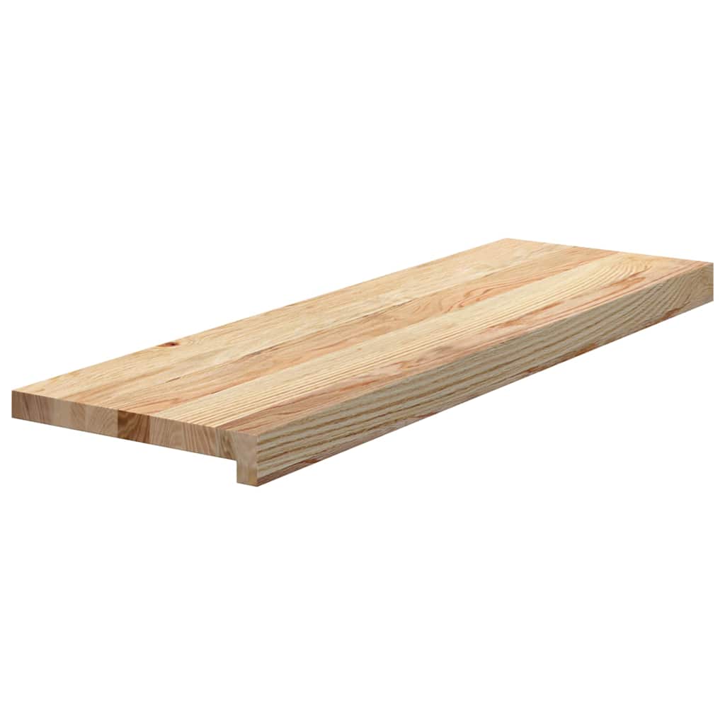 Trepte scari 2 buc Stejar masiv netratat 80x25x2 cm GartenMobel Dekor