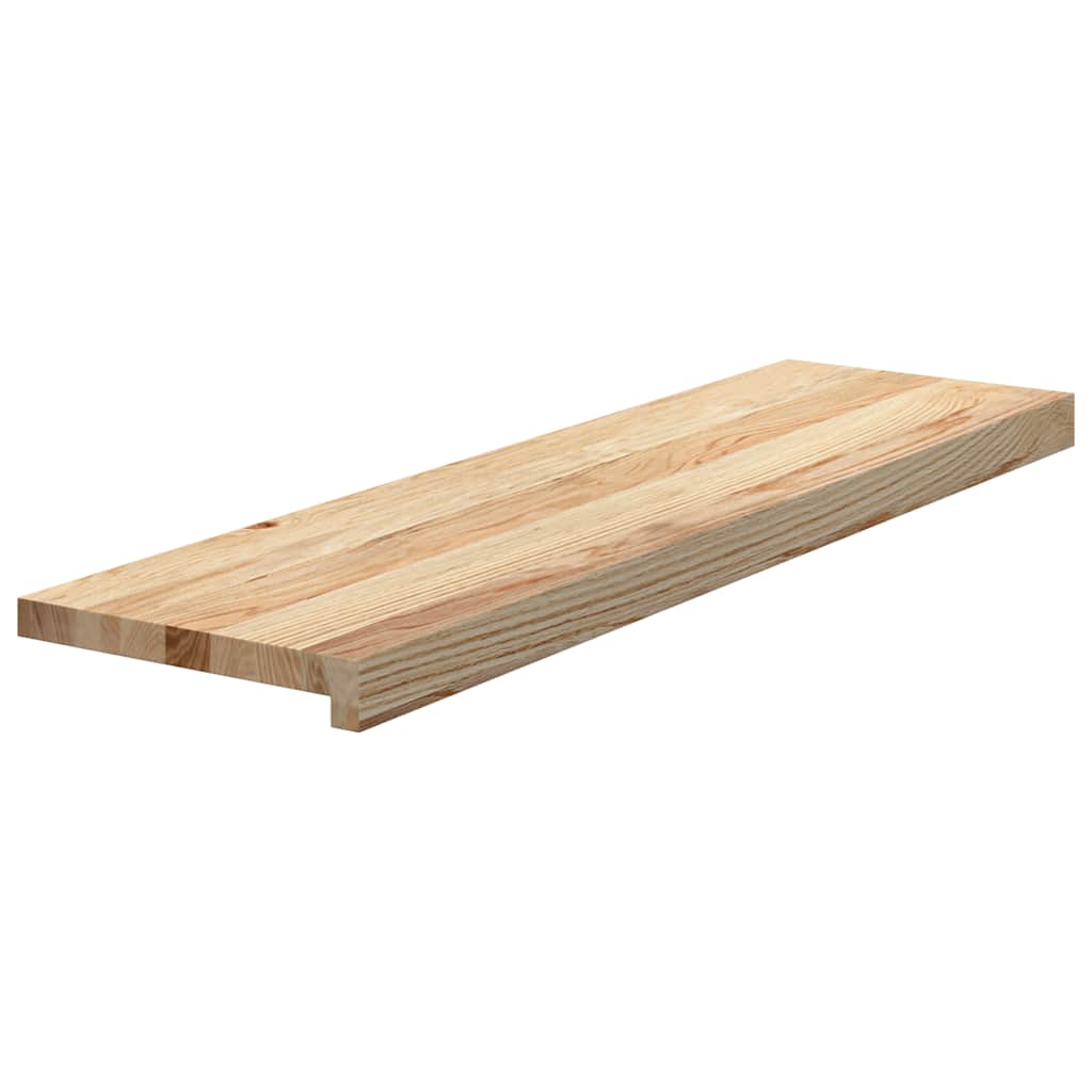 Trepte scari 2 buc Stejar masiv netratat 90x25x2 cm GartenMobel Dekor