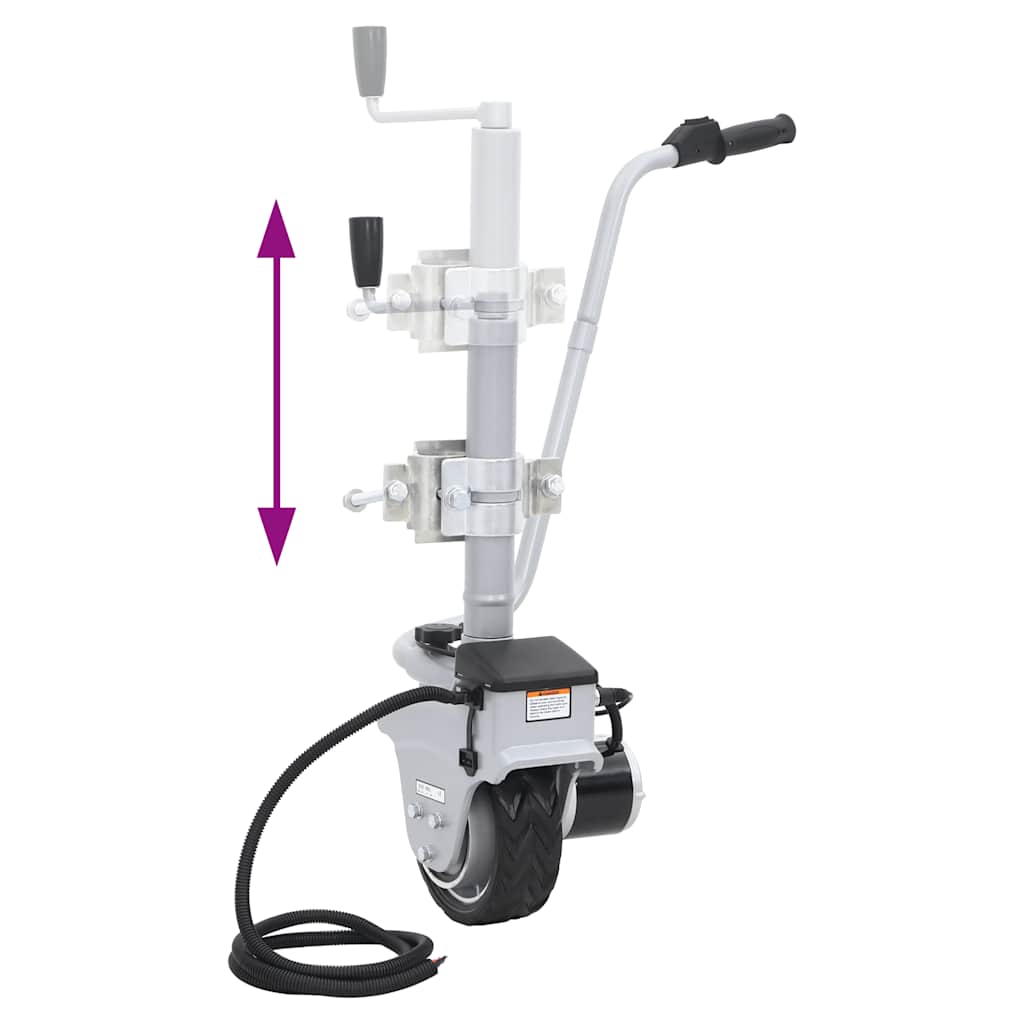 Roată de manevră motorizată pentru remorcă, aluminiu 12 V 350 W GartenMobel Dekor